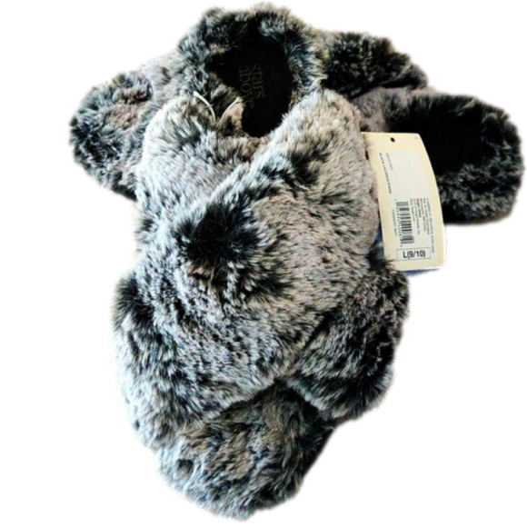 NWT Women's Paris Crossband Fur Slide Slippers - Stars Above - Picture 4 of 6